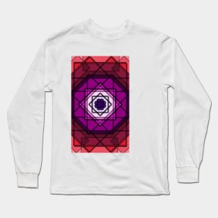 Stained Glass Pattern Long Sleeve T-Shirt